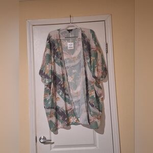 Floral Kimono Cardigan Kimono 2XL Davi & Dani